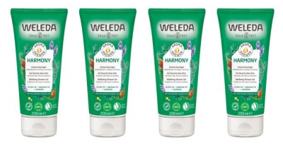 Weleda Harmony Dušas želeja Labklājumam 4 x 200 ml iepakojumā