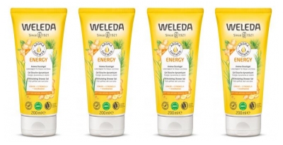 Weleda Energetický sprchový gel Posilující balení 4 x 200 ml