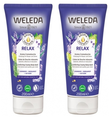 Weleda Entspannende Duschcreme Set mit 2 x 200 ml