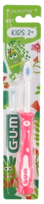 GUM Spazzolino da Denti per Bambini 2 Anni e + 901 - Colore: Rosa fluorescente
