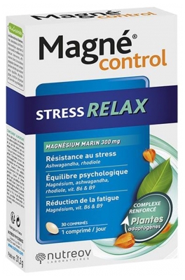Nutreov Magné Control Stress Relax 30 Comprimés