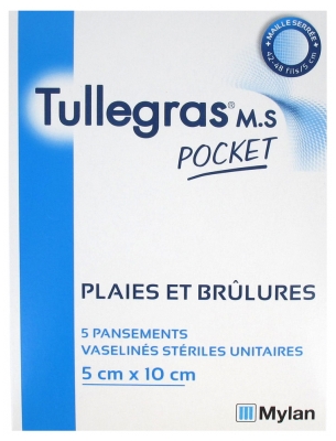 Tullegras Pocket 5 x 10 cm 5 Medicazioni
