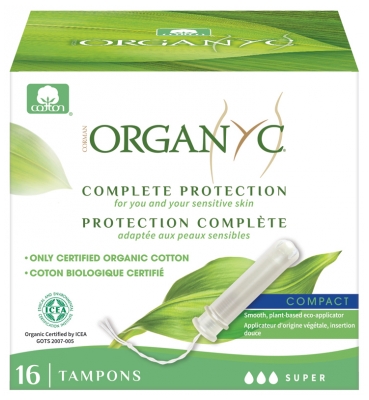 Organyc Protección Completa 16 Super Tampones con Aplicador