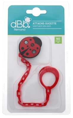dBb Remond Pacifier Holder Ladybug - Colour: Red