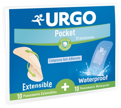 Urgo Tasche 20 Pflaster Anti-Haftmittel