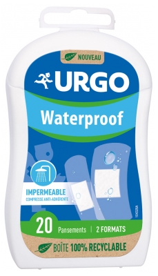 Urgo Waterproof 2 Formats 20 Pansements