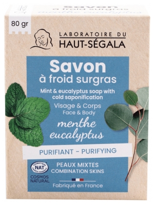 Laboratoire du Haut-Ségala Superfatted Cold Soap Mięta Eukaliptus 80 g