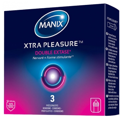 Manix Xtra Pleasure Double Extase 3 Prezerwatywy