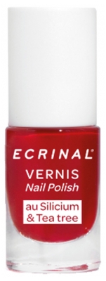 Ecrinal Nagellack med kisel + Tea Tree 5 ml - Färg: Passion Röd