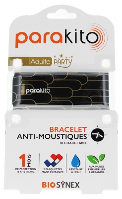 Parakito Party Edition Bracelet Anti-Moustiques - Modèle : Tubes