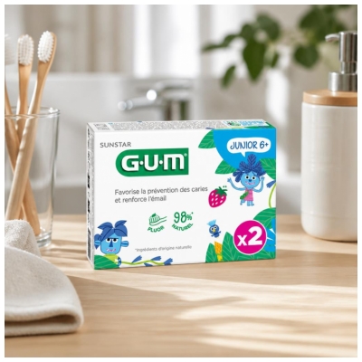GUM Junior Tandkräm Gel 2-pack x 50 ml