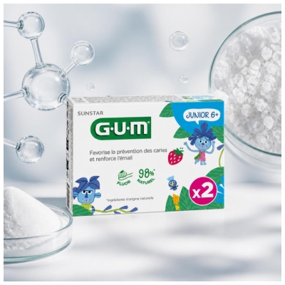 GUM Junior Zobu Pasta Gēls 2 x 50 ml Iepakojums