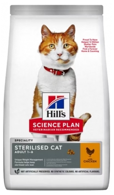 Hill's Volwassen Gesteriliseerde kat (1-6 Jaar) Kip 1,5 kg