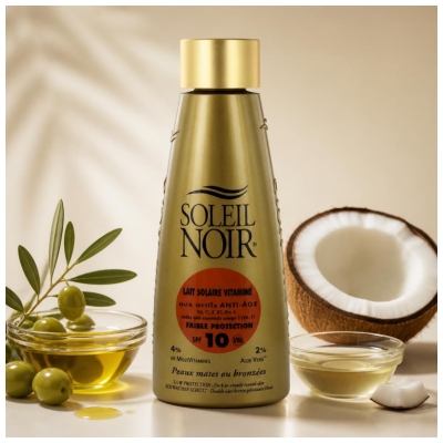Soleil Noir Lage Bescherming Gevitamineerde Zonnemelk SPF10 150 ml