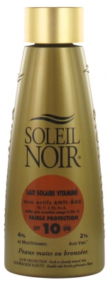Soleil Noir Lait Solaire Vitaminé Faible Protection SPF10 150 ml