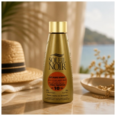 Soleil Noir Vitaminisierte Sonnenmilch Niedriger Schutz SPF10 150 ml