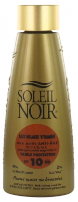 Soleil Noir Vitaminové mléko na opalování nízká ochrana SPF10 150 ml