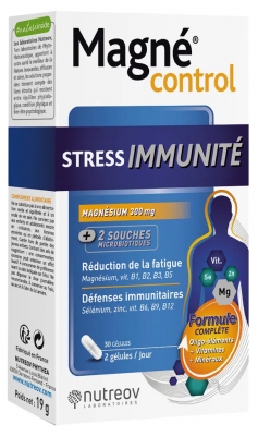 Nutreov Magné Control Stress Immunity 30 Capsules