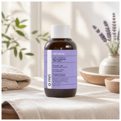 Omri Hieronnanaöljy Päivä & Yö CBD 120 mg 100 ml