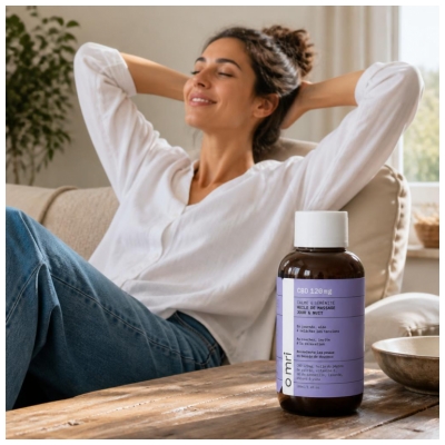 Omri Hieronnanaöljy Päivä & Yö CBD 120 mg 100 ml