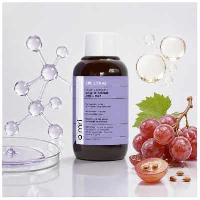 Omri Hieronnanaöljy Päivä & Yö CBD 120 mg 100 ml