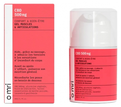 Omri Gel CBD Músculos y Articulaciones 500 mg 50 ml
