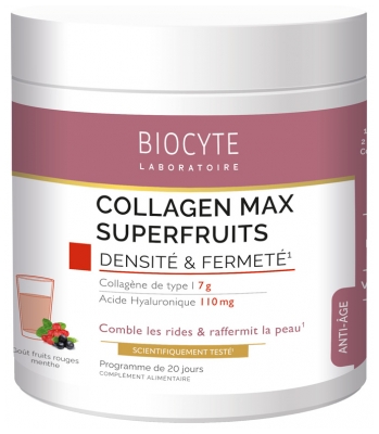Biocyte Beauty Food Collagen Max Superfruits 260 g - Parfum : Fruits Rouges - Menthe