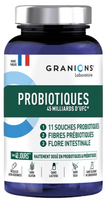 Granions Probióticos 45 Mil Milhões de UFC 40 Cápsulas