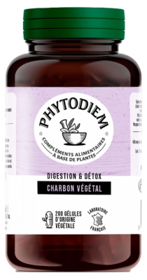 Phytodiem Vegetabiliskt Kol 200 Kapslar