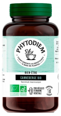 Phytodiem Ekologisk Tranbär 200 Kapslar