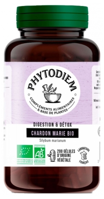 Phytodiem Ekologisk Mariatistel 200 Kapslar