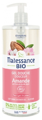 Natessance Jemný sprchový gel Mandle Bio 1 L