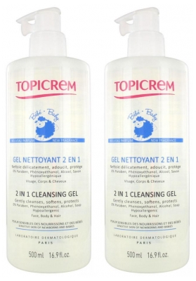 Topicrem UH - Baby 2in1 Cleansing Gel 2 x 500ml