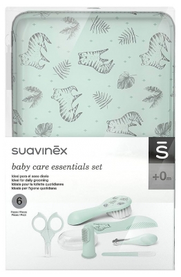 Suavinex Baby Care Essentials Set 0 Month and + - Colour: Pastel Green
