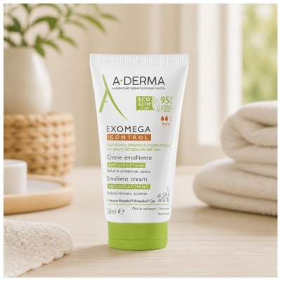 A-DERMA Exomega Control Emolientinis Kremas nuo Niežulio 50 ml