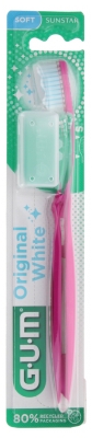 GUM Original Weiße Weichzahnbürste 561 - Farbe: Rosa