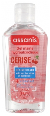 Assanis Gel Mains Hydroalcoolique 80 ml - Senteur : Cerise