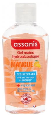 Assanis Gel Mains Hydroalcoolique 80 ml - Senteur : Mangue