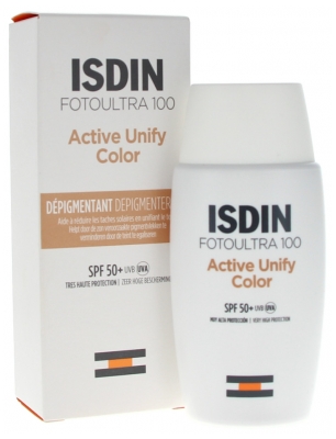 Isdin FotoUltra 100 Active Unify Color Dépigmentant SPF50+ 50 ml