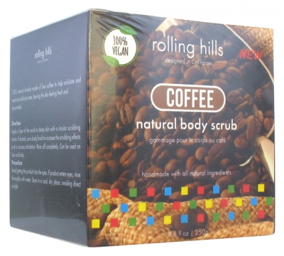 Rolling Hills Naturlig Body Scrub 250 g - Duft: Café