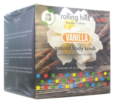Rolling Hills Natural Body Scrub 250g - Scent: Vanilla