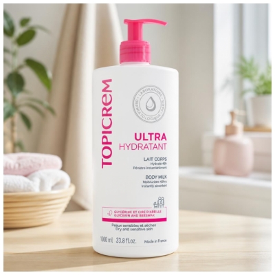 Topicrem Ultra-vlažilno mleko za telo 1000 ml