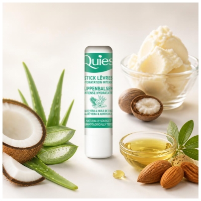 Quies Lips Care Intense Moisturizing Stick Aloe Vera & Coconut Oil 4,5g
