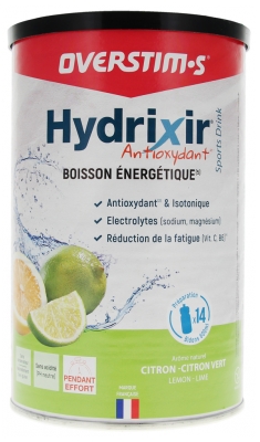 Overstims Hydrixir Antioxydant 600 g - Saveur : Citron - Citron Vert