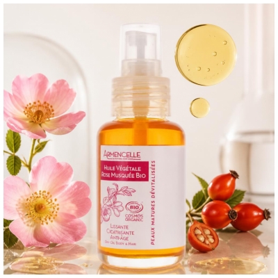 Armencelle Huile Végétale Rose Musquée Bio 50 ml