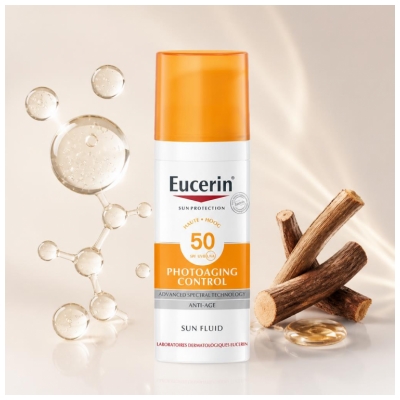 Eucerin Fluid za zaščito pred soncem proti foto-staranju SPF50+ 50 ml