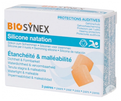 Biosynex Protecție Auditivă Înot Copii 3 Perechi