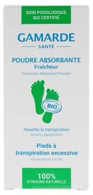 Gamarde Organic Absorbent Powder Excessive Feet Perspiration 35g