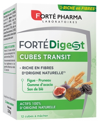 Forté Pharma Forté Digest Transit Cubes 12 Kostek do żucia