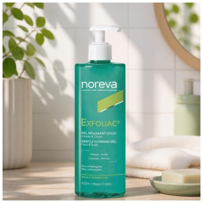 Noreva Exfoliac Gel Moussant Doux 400 ml